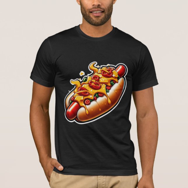 CAMISETA SAUSAGE-CHILI CHEESE HOT PERRO 3 (Anverso)