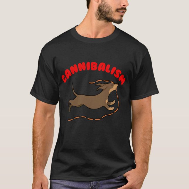 Camiseta Sausage Dog Cannibal friend family (Anverso)