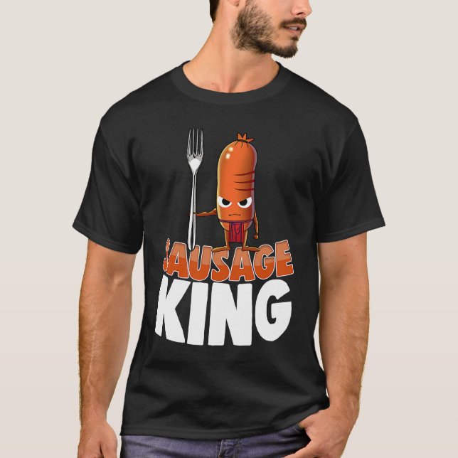 Camiseta Sausage King Best Ever  Women Sausage Love Foodie  (Anverso)