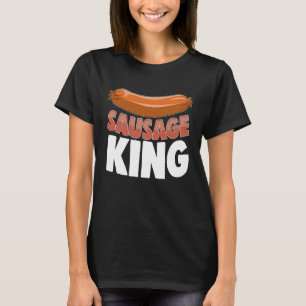 Camiseta Sausage King Mejor Mujer Salchicha Amor Foodie
