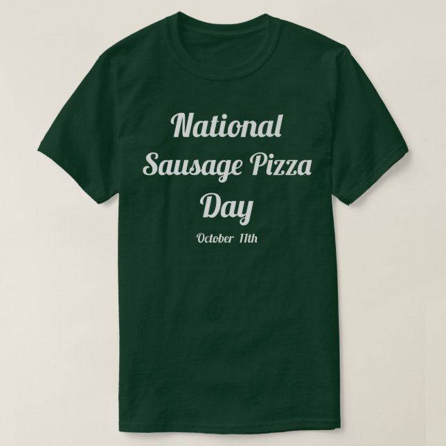 Camiseta Sausage Pizza Premium  (Diseño del anverso)