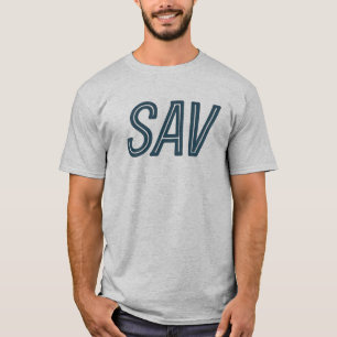 Camiseta SAV Savannah GA Airport Code - Southern Travel Des