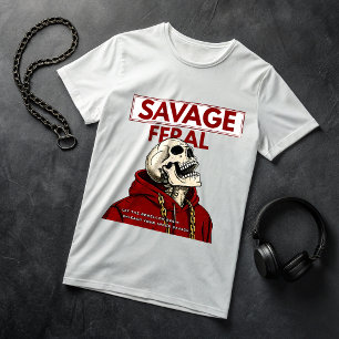 Camiseta Savage Feral – Sudadera con capucha de cr