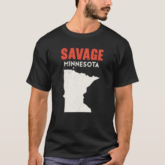 Camiseta Savage Minnesota Estados Unidos Estados Unidos Via (Anverso)
