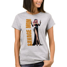 Savage Mom Graphic Tee | Regalo de mamá audaz y fe