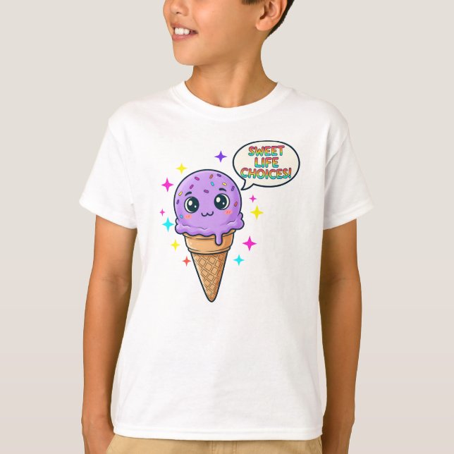 Camiseta Savage Scoop – Purple Ice Cream Tee (Anverso)