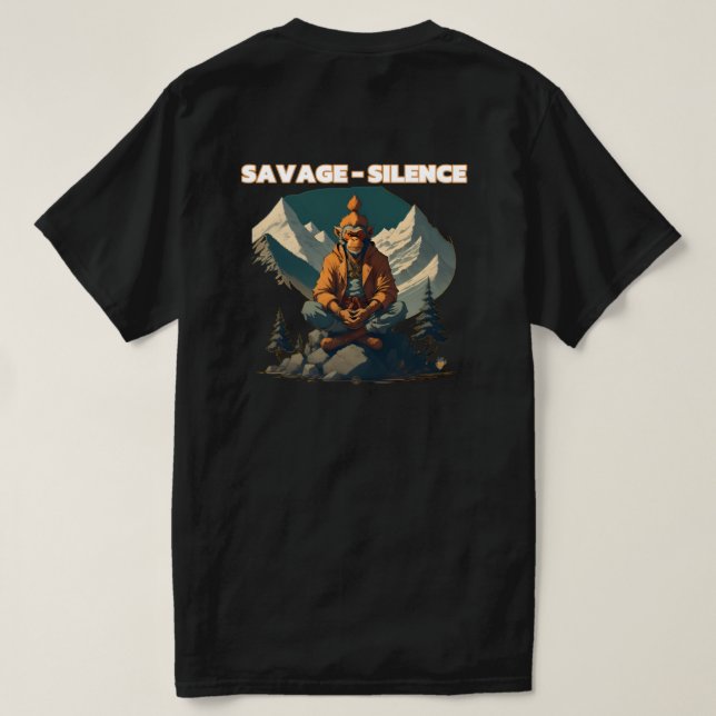 Camiseta Savage Silence (Reverso del diseño)