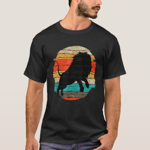 Camiseta Savanna Africa Safari Zoológico Animal King Retro 