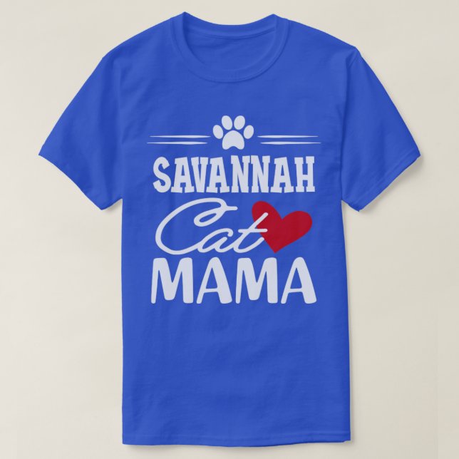 Camiseta Savannah Cat Mama (Diseño del anverso)