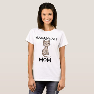 CAMISETA SAVANNAH CAT MOM T-SHIRTS SWEATSHIRTS