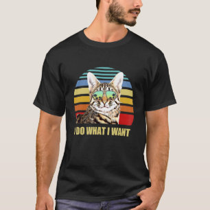 Camiseta Savannah Cat Yo Hago Lo Que Quiero Gato