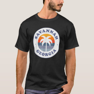 Camiseta Savannah Georgia GA Palm Tree Beach Souve Vacation