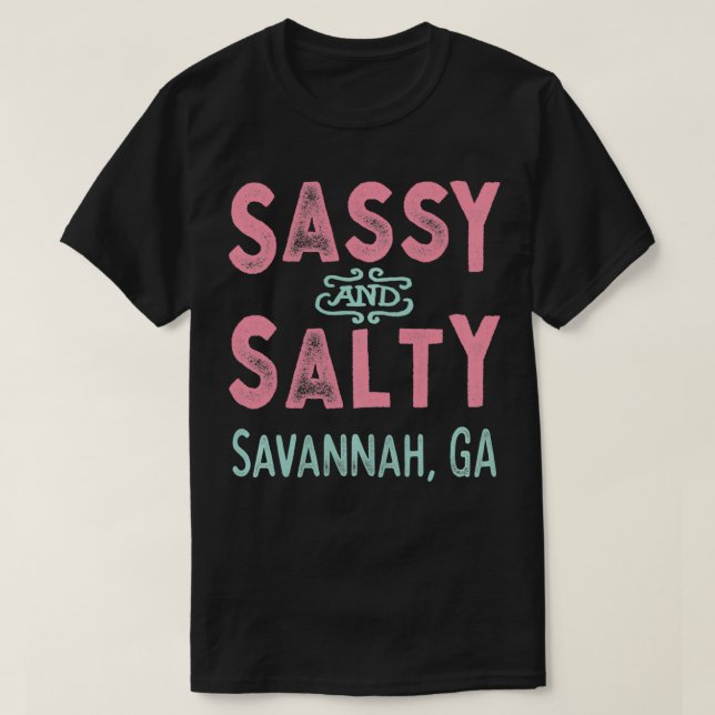 Camiseta Savannah Georgia Sassy Souvenir Pullover  (Diseño del anverso)
