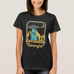 Camiseta Savannah Georgia Ufo Alien Hunter Orgullo Estatal