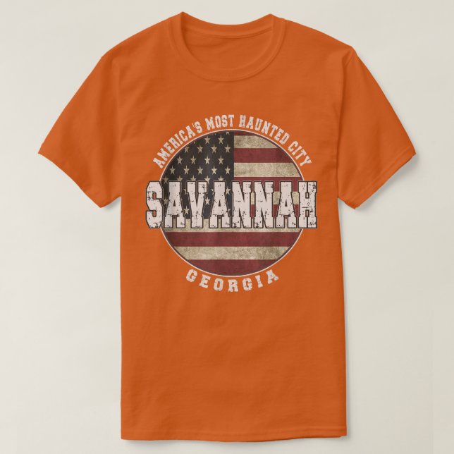 Camiseta Savannah Georgia, Vintage American (Diseño del anverso)