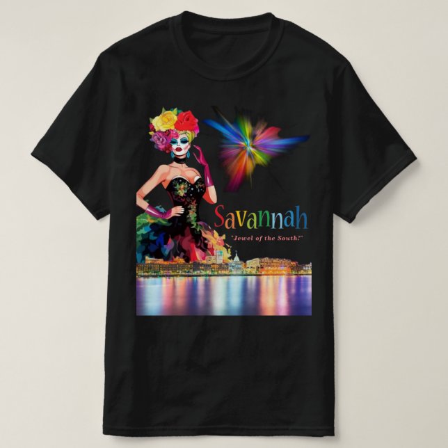 Camiseta Savannah "¡Joya del Sur!" Arrastrar el orgullo de  (Diseño del anverso)