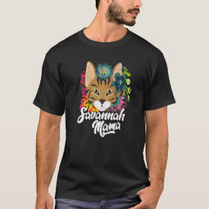 Camiseta Savannah Mamá Gato Savannah Gatito Gato Macho Gato