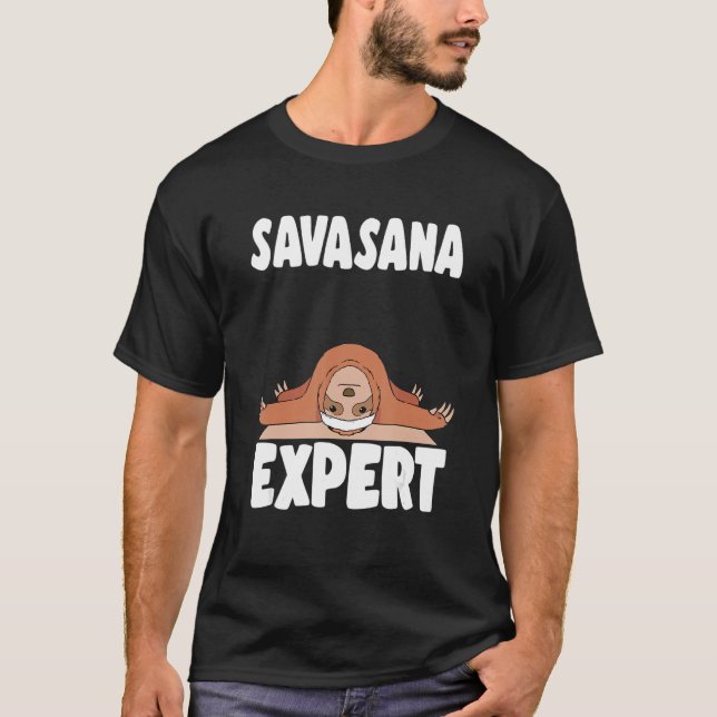 Camiseta Savasana Expert Sloth Yoga (Anverso)