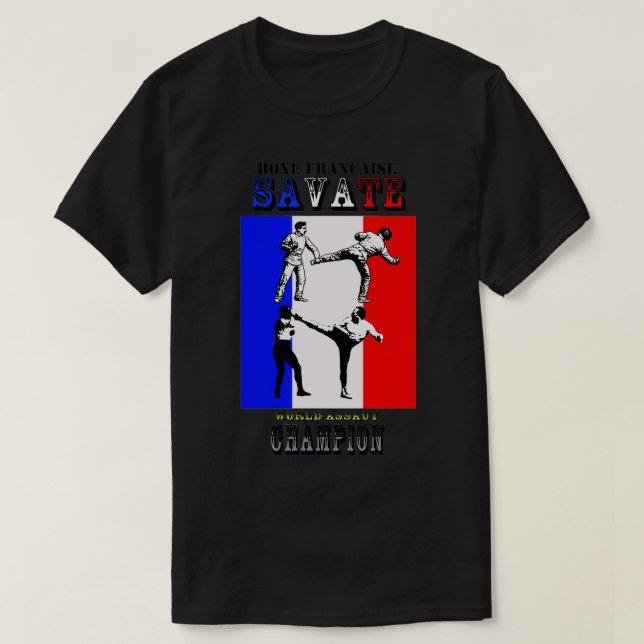 Camiseta Savate Boxe Francaise French Kickboxing Assaut Wor (Diseño del anverso)