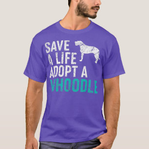 Camiseta Save a Life adopta un rescate de perro dueño de pe
