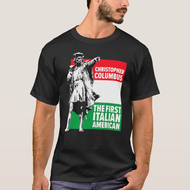 Camiseta Save Columbus Day  Italian Pride (Anverso)
