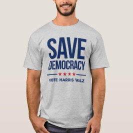 Camiseta SAVE DEMOCRACIA - Vote Harris Walz