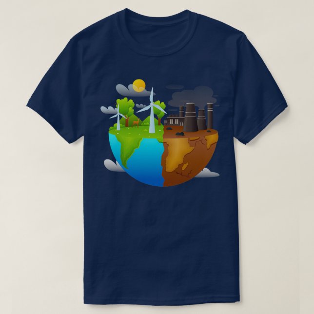 Camiseta Save Earth Climate Crisis (Diseño del anverso)