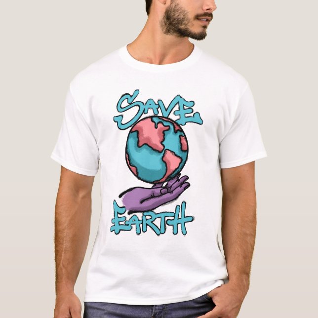 Camiseta Save Earth streetwear (Anverso)