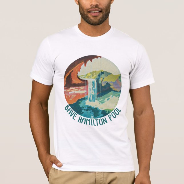 Camiseta Save Hamilton Pool - Bella Canvas T-Shirt (Anverso)