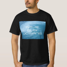 CAMISETA SAVE OUR OCEANS WAVE SURF TEE SHIRT