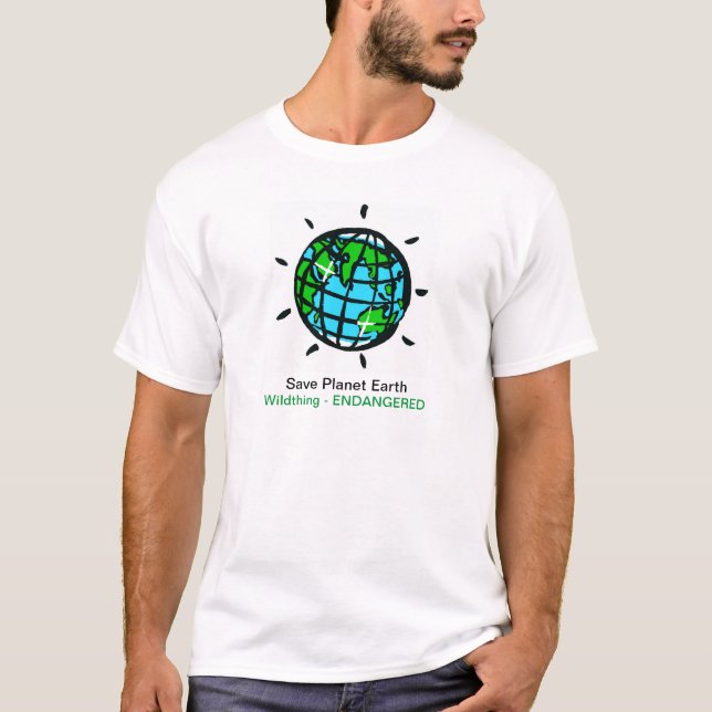 Camiseta Save Planet Earth - Wildthing - Conservación - (Anverso)