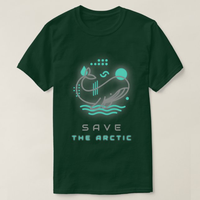 Camiseta Save The Arctic Whale (Diseño del anverso)