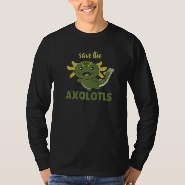 Camiseta Save The Axolotl Cute Axolotl   (Anverso)