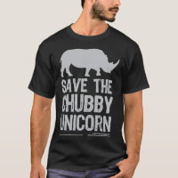 Save The Chubby Unicorn - Grey Classic T-Shirt