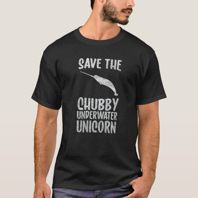 Camiseta save the chubby unicorn Save The Narwhals (Anverso)