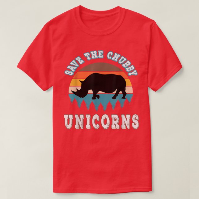 Camiseta Save the chubby unicorns T-Shirt (Diseño del anverso)