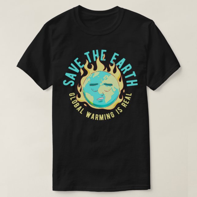 Camiseta Save The Earth Climate Change Justice (Diseño del anverso)