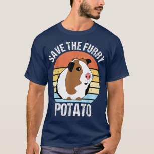 Camiseta Save the fluffy potato Funny guinea pig 