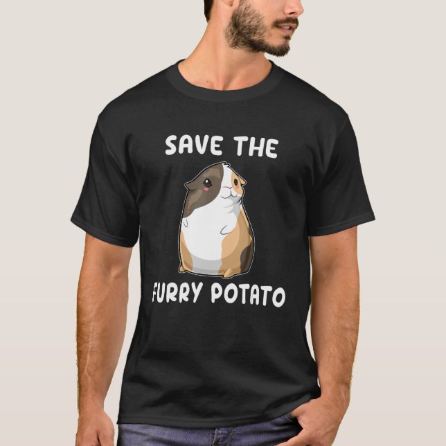 Camiseta Save The Furry Potato  Guinea Pig (Anverso)