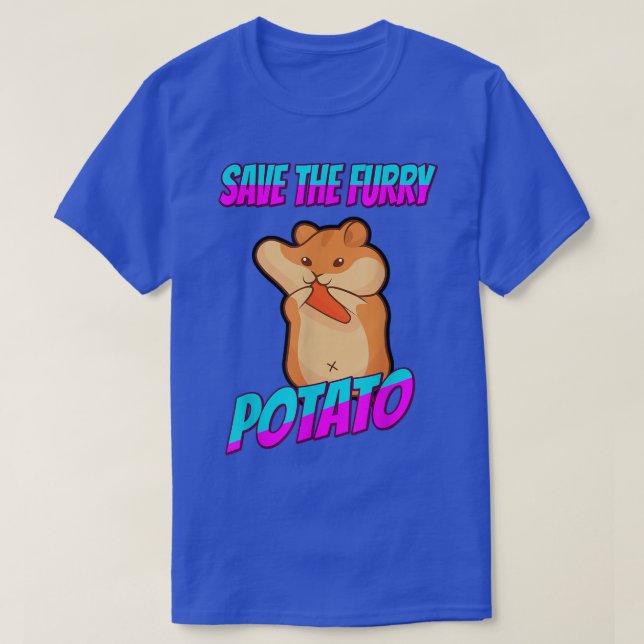 Camiseta Save The Furry Potato Guinea Pig Funny  (Diseño del anverso)