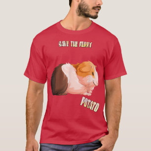 Camiseta Save The Furry Potato Guinea Pig Funny Sarcasm Pun