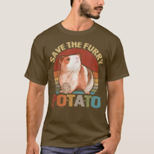 Camiseta Save The Furry Potato Guinea Pig Hamster Pet Funny