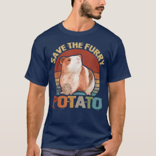 Camiseta Save The Furry Potato Guinea Pig Hamster Pet Funny