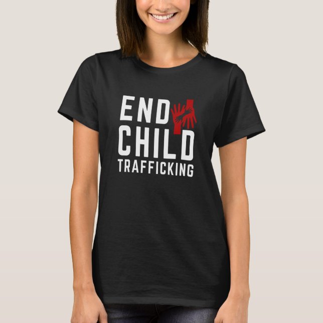 Camiseta Save The Kids End Child Trafficking Stop Human Tra (Anverso)