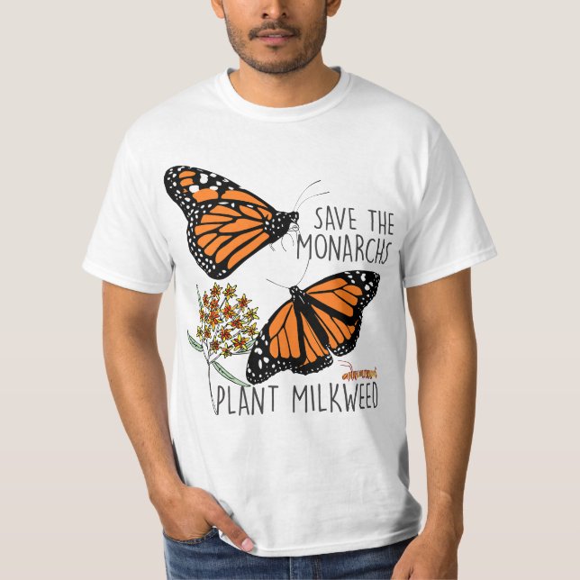 Camiseta Save The Monarchs Plant Some Milkweed Butterfly Gi (Anverso)