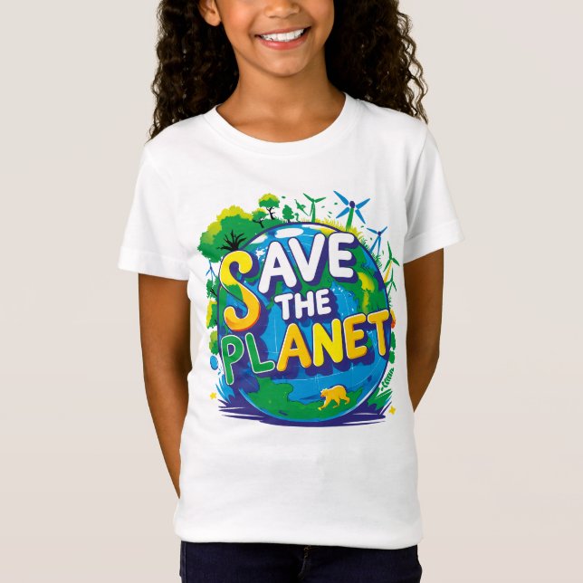 Camiseta save the planet (Anverso)