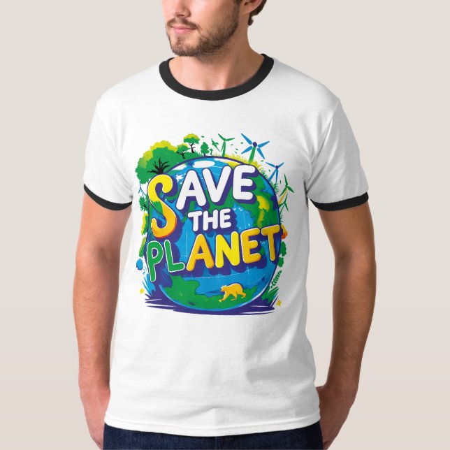 Camiseta save the planet (Anverso)