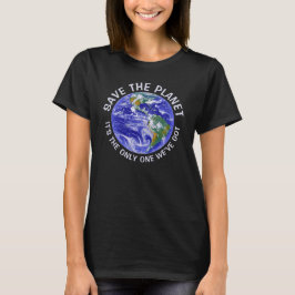 Camiseta Save the Planet: Fotografía de la Tierra