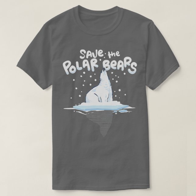 Camiseta Save the Polar Bears Climate Awareness  Earth Day  (Diseño del anverso)