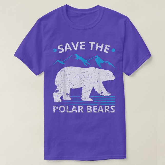 Camiseta Save The Polar Bears - Environment Protection Natu (Diseño del anverso)